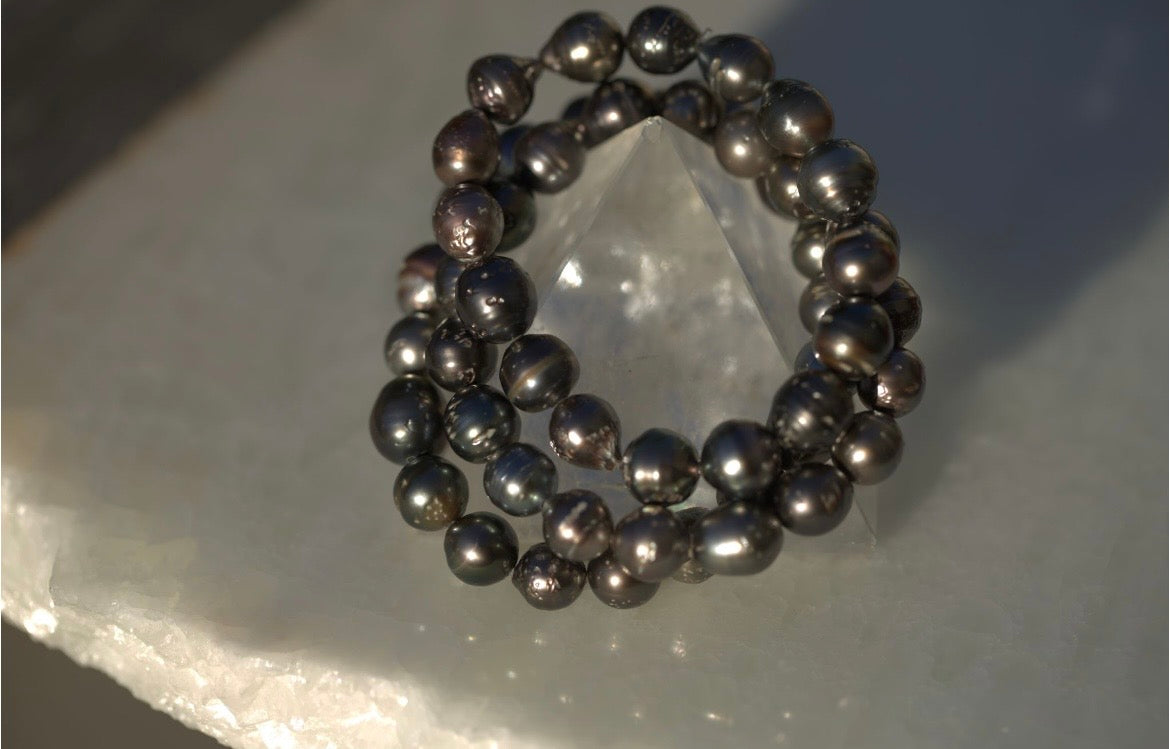 9MM Tahitian Pearl Stretch Bracelet