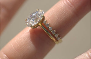 3 Prong Diamond Half Eternity Band