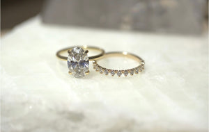 3 Prong Diamond Half Eternity Band