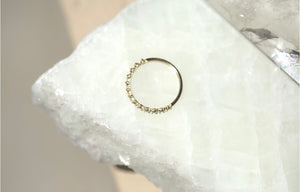 3 Prong Diamond Half Eternity Band
