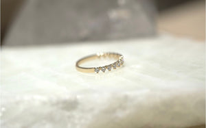 3 Prong Diamond Half Eternity Band