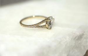 Pear Lab Diamond Split Band Ring