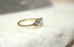 Pear Lab Diamond Split Band Ring