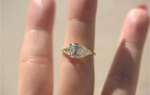 Pear Lab Diamond Split Band Ring