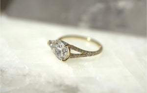 Pear Lab Diamond Split Band Ring