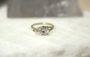 Pear Lab Diamond Split Band Ring