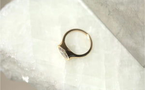1.04CT Oval Lab Diamond Bezel Signet Ring