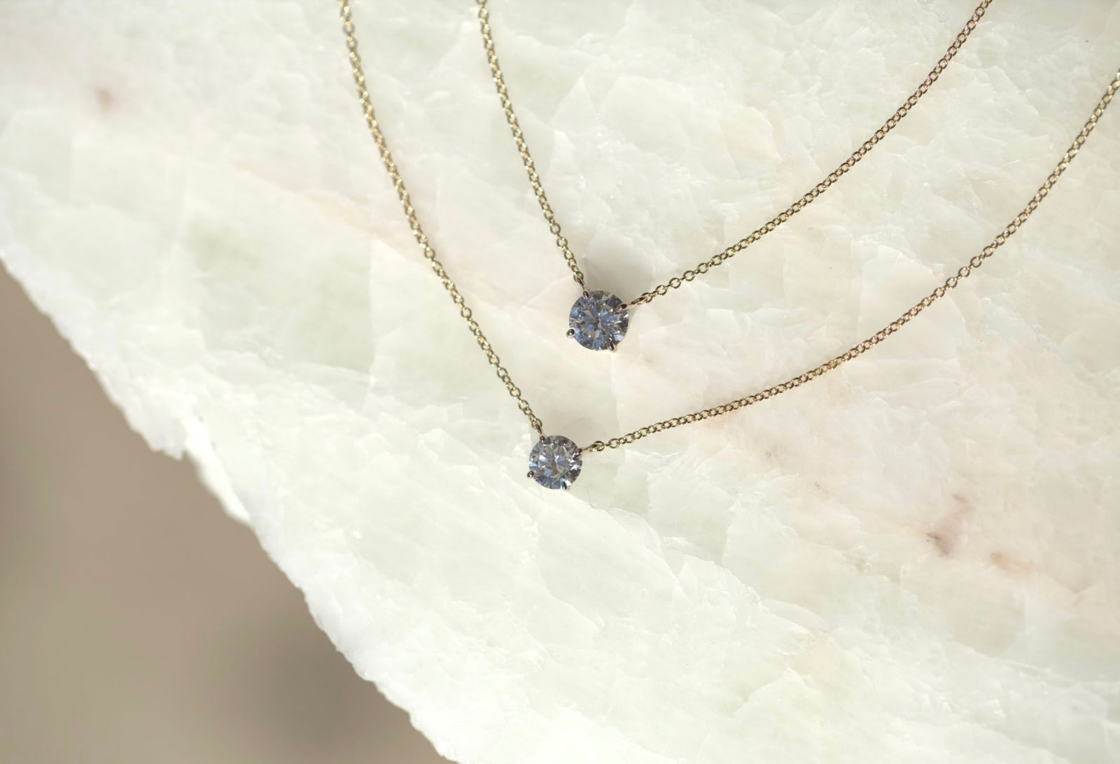 Classic Solitaire Lab Diamond Necklace