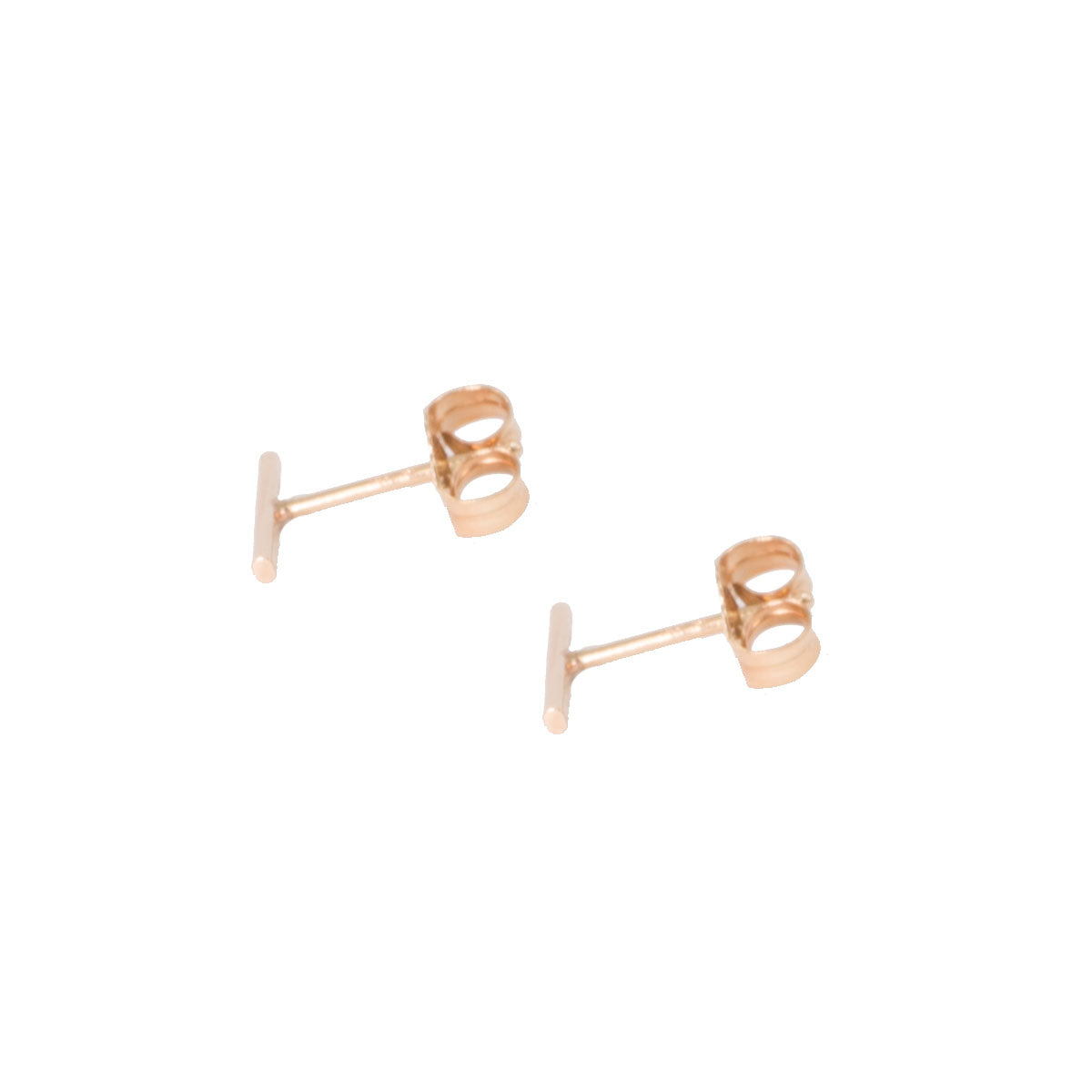 Gold Bar Stud Earrings