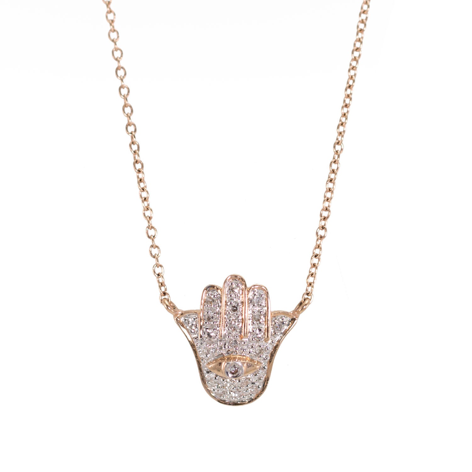 Hamsa Diamond Necklace