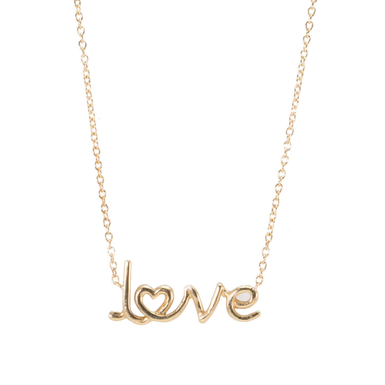 Love Script Necklace