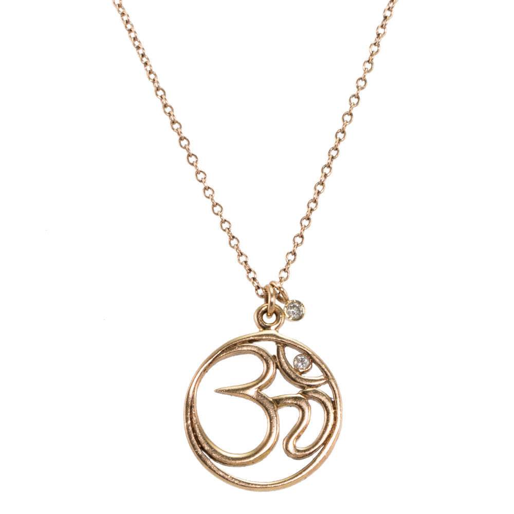 Cut Out Ohm Diamond Necklace