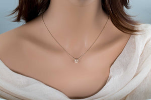 Pyramid Diamond Necklace