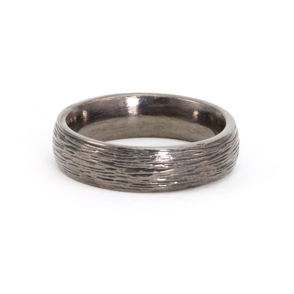 Men's Textured Band - Sterling Silver