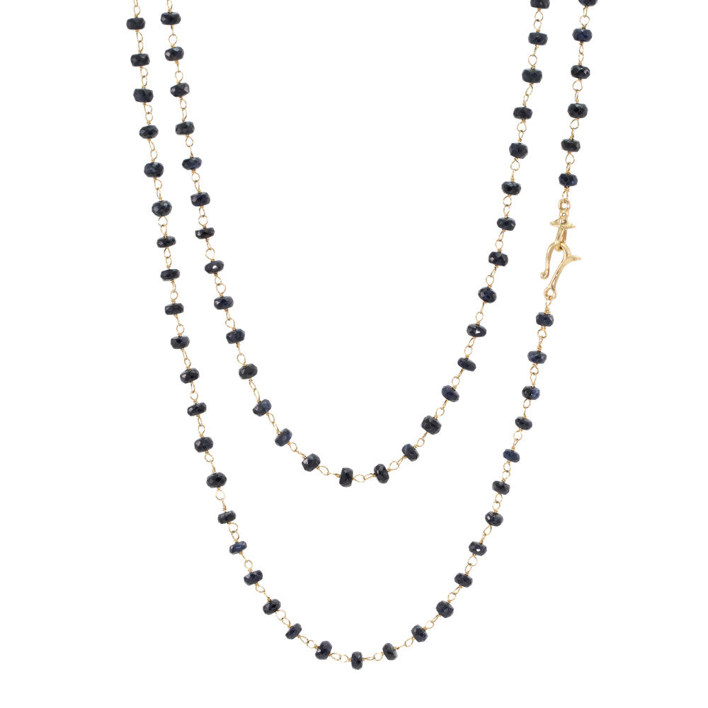 Long Blue Sapphire Strand