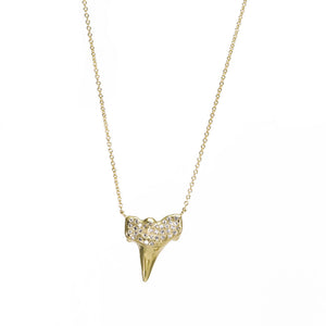 Shark Tooth Diamond Necklace