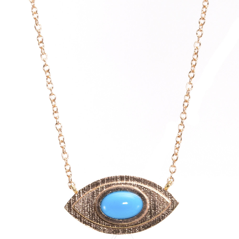 Large Evil Eye Turquoise Necklace