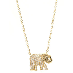Lucky Elephant Diamond Necklace