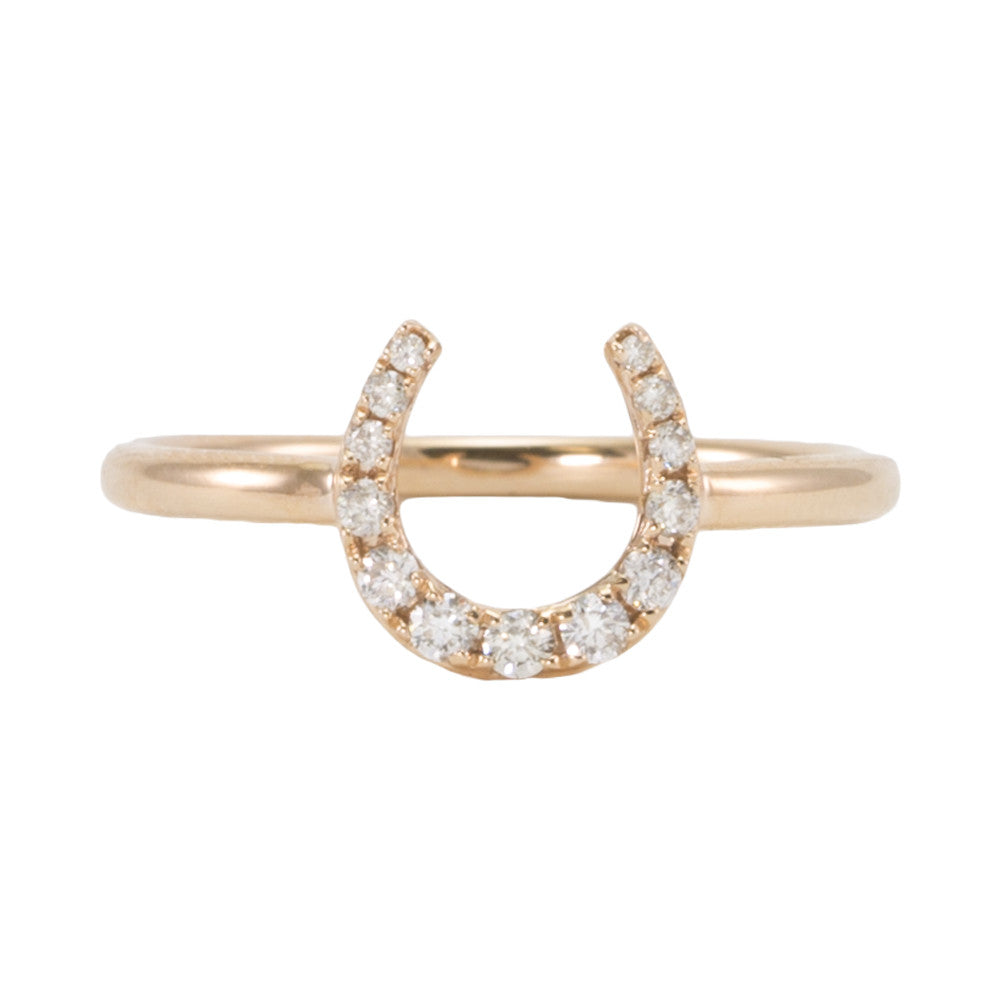Horseshoe Diamond Ring
