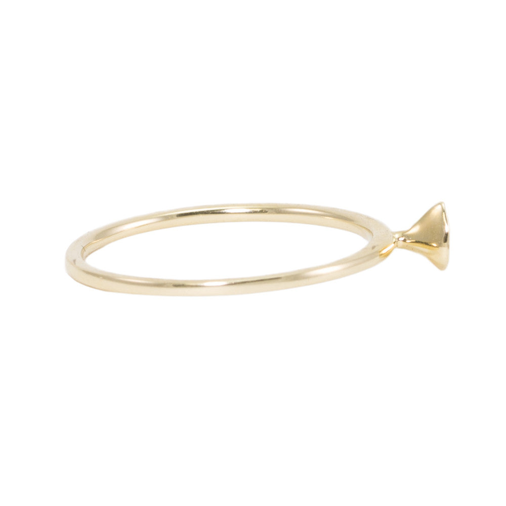 Small Diamond Pebble Ring