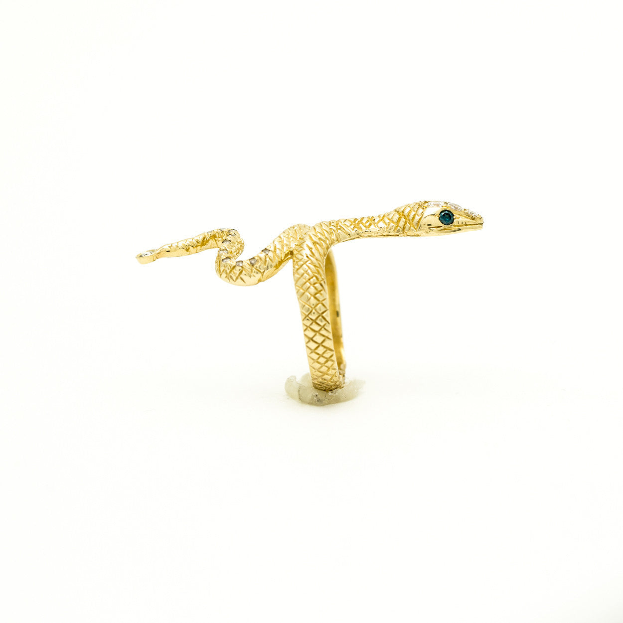 Snake Ring with Diamonds - Large