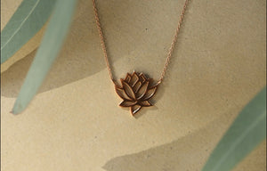 Open Lotus Necklace