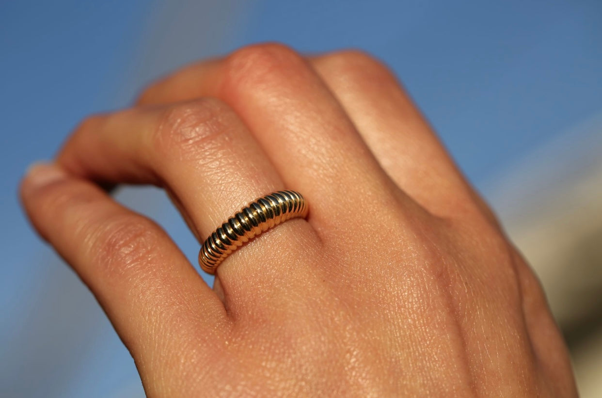 Corded Dome Ring