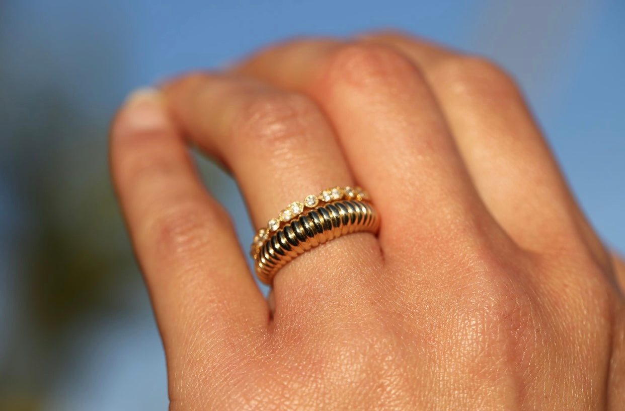 Corded Dome Ring