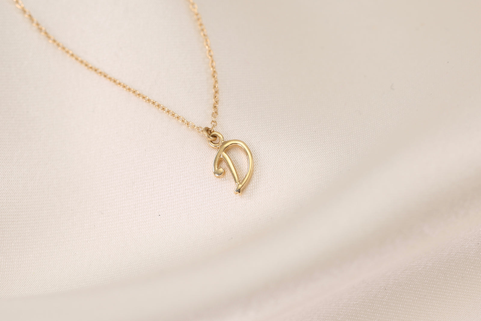 Script Initial Necklace