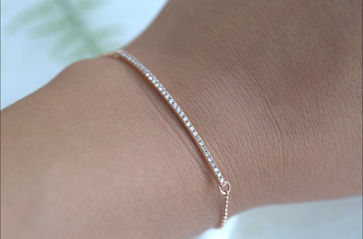 Diamond Bar Bracelet
