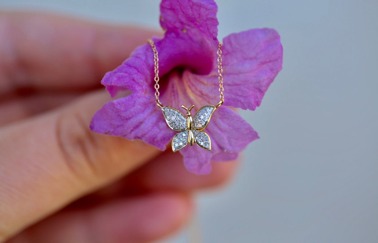 Butterfly Diamond Necklace