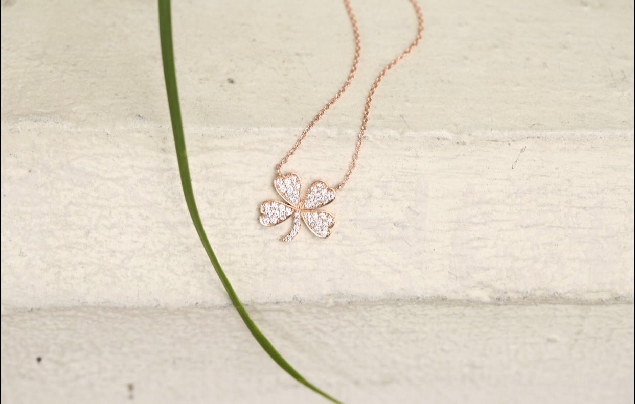 Lucky Clover Diamond Necklace