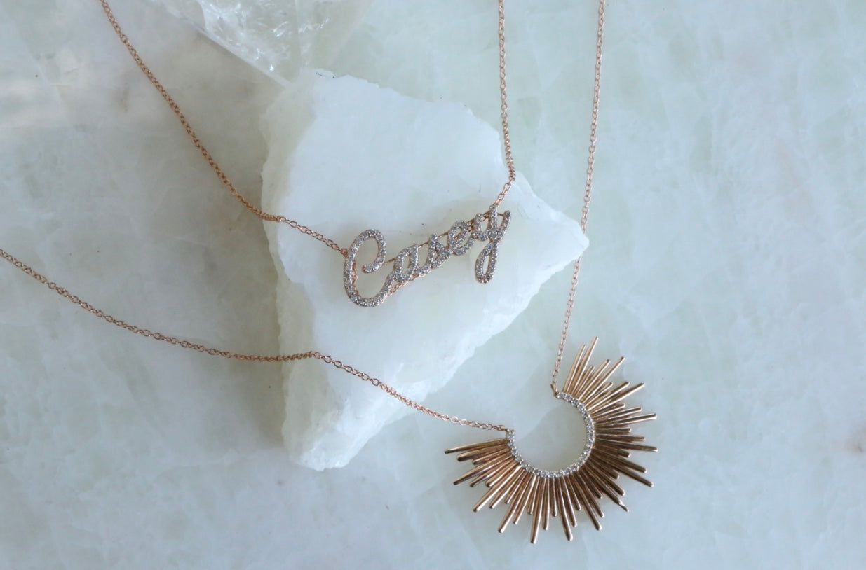 Sunrise & Sunset Diamond Necklace