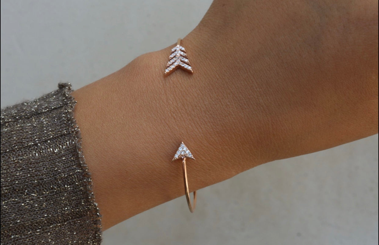 Arrow Diamond Cuff