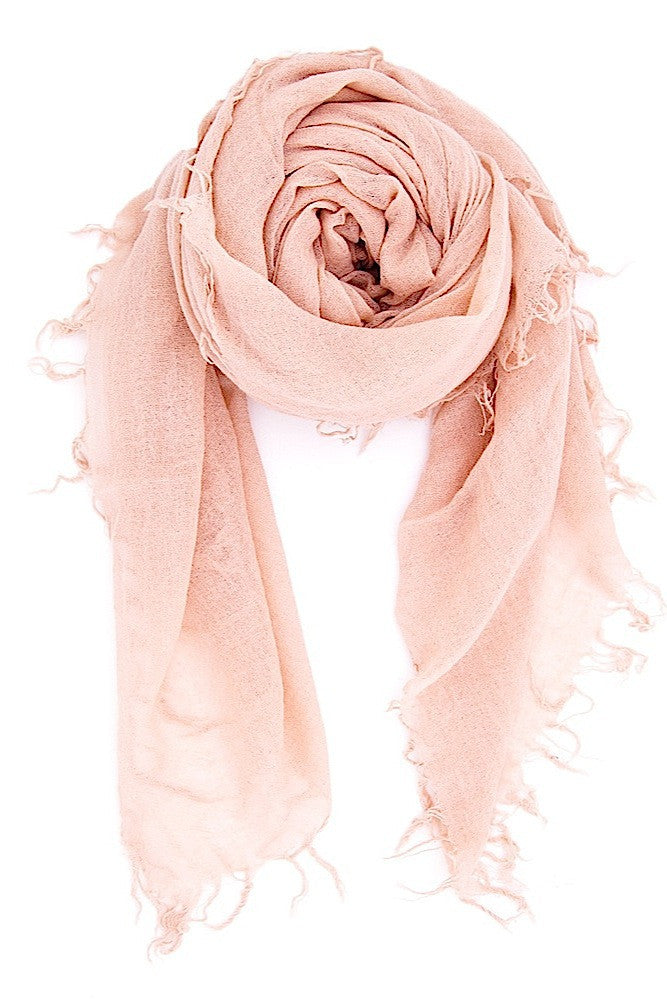 Cameo Rose Cashmere & Silk Scarf